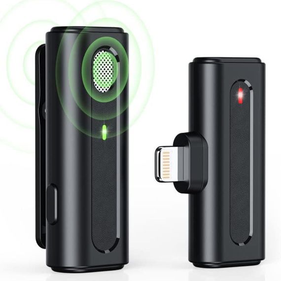 Беспроводной Lightning петличный микрофон Savetek P30, 2.4 ГГц, для Apple iPhone, iPad, до 15 м (0261) | Зображення 3