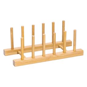 Підставка для тарілок та кришок дерев'яна на кухню 24.5×12×9.5 (см) HB-40-12