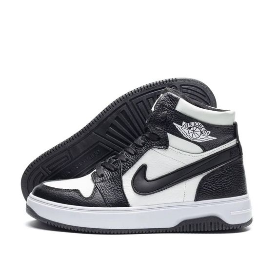 зимові шкіряні ботинки Nike Air Max колір чорний/ білий | Зображення 3