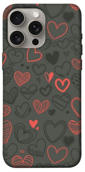 Чохол з картинкою Милі серця для Apple iPhone 15 Pro Max (6.7")