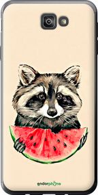 Чохол на Samsung Galaxy J7 Prime Єнотик з кавуном "4605u-610-2448"