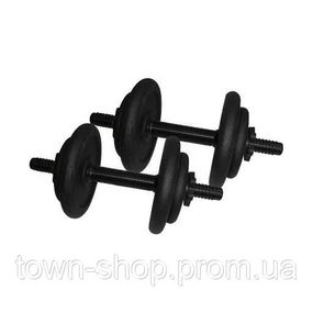 Гантели наборные литые 2 шт по 8,5 кг NE-300-GP009-2