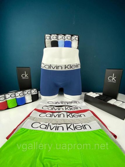 Подарунковий набір чоловічих трусів Calvin Klein Steel 45 в коробці - ціна поштучно  - розмір XXL | Зображення 6