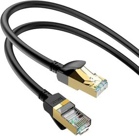 Сетевой интернет кабель для роутера Hoco US02 CAT6 High-Speed 1Gbts LAN RJ45 1м - Blac