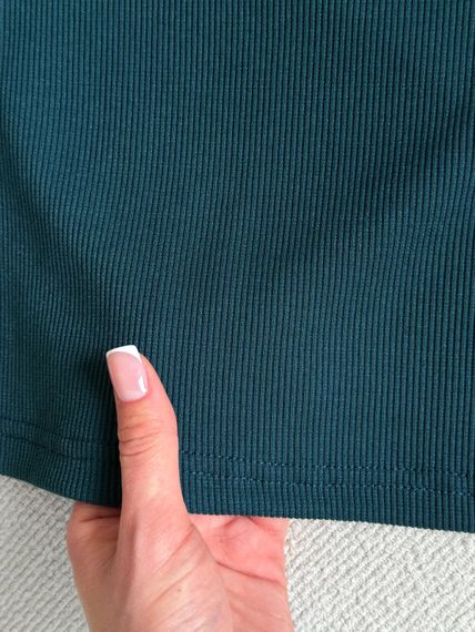 Жіноча сукня-майка в рубчик зелена (пляшка  700001525 розмір L/XL | Зображення 5