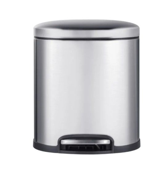 Відро для сміття Mixxus Premium Topper-TC0205 SS Color з плавним закриттям овальне, 5 л, нержавійка (MI7059)