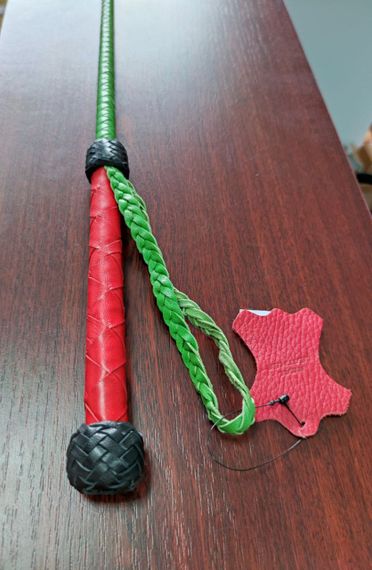 Стек троянда Kid Grain Leather Rose Crop With Calf Leather Rose | Зображення 4