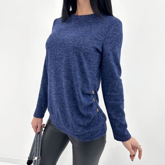 Женская кофта из ангоры-софт GF04197 цвет синий, размер 46/48 | Зображення 1