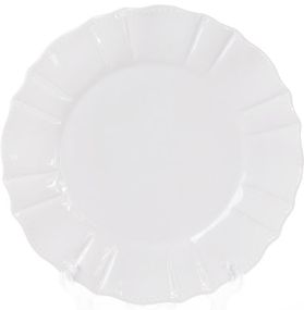 Набір 6 обідніх тарілок Leeds Ceramics SUN Ø26см, кам'яна кераміка (білі)