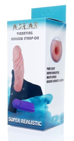 Страпон чоловічий з вібрацією BOSS - Adrian Hollow Strap-on, BS4600009 sexstyle | Зображення 8