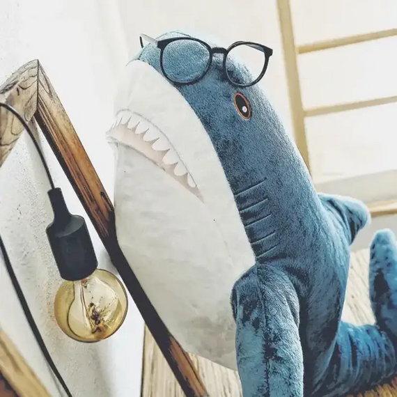 Велика м'яка іграшка АКУЛА-обіймашка 142 см, подушка іграшка Акула, дитяча іграшка обійми | Зображення 4