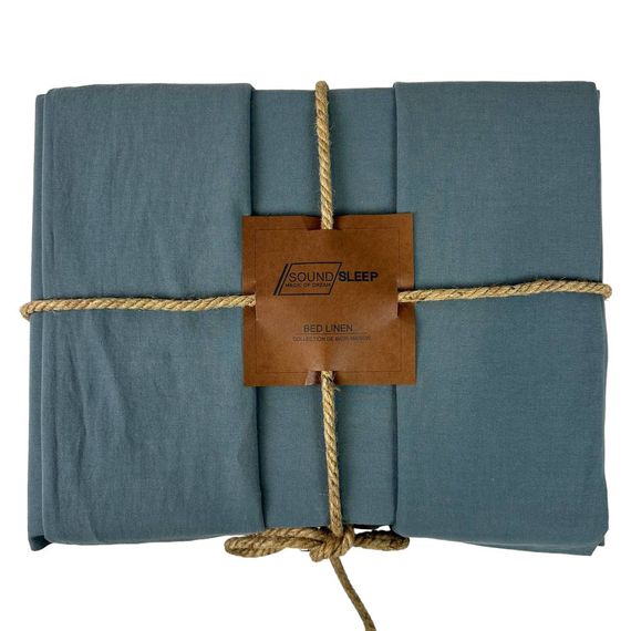 Комплект постільної білизни SoundSleep Stonewash Adriatic Light Green євро світло-зелений (94350692) | Зображення 1