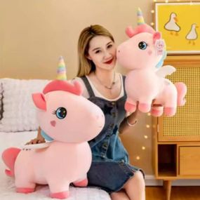 Игрушка мягкая Единорог 50см М 14723 Розовый
