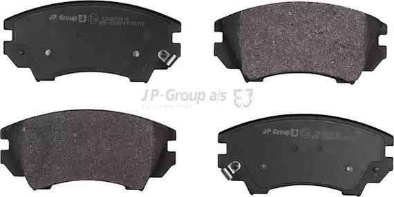 Колодки передні гальмівні Opel Astra J 09-/Insignia 08- (Mando), JP Group (1263602410) | Зображення 2