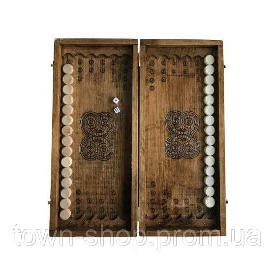 Нарды деревянные ручной работы Backgammon 2 NR– 4540, 16 светлых, 16 темных