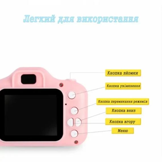 Дитячий цифровий фотоапарат Summer Vacation Smart Kids Camera pink | Зображення 4