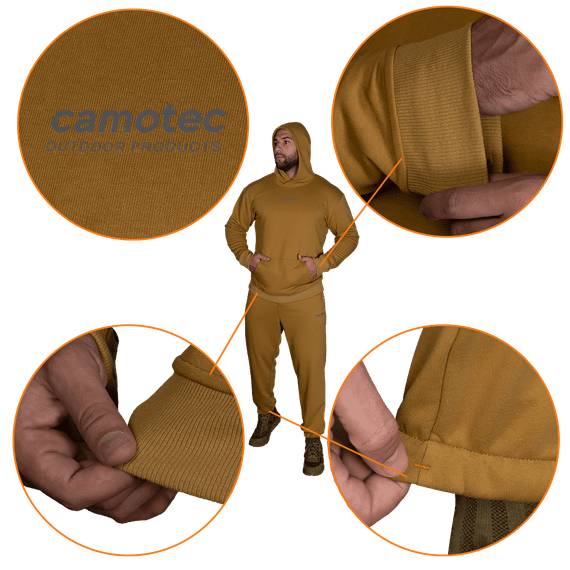 Спортивний костюм Basic Hood 2.0 Cotton Койот (7411), M | Зображення 4