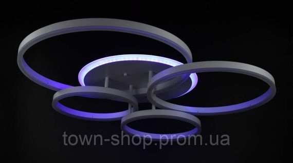 Люстра потолочная LED с пультом A55021/4-RGB-wh Белый 12х69х79 см. | Зображення 7