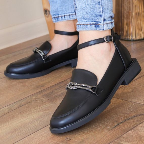Туфли женские Fashion Geron 3164 36 размер 23,5 см Черный | Зображення 4