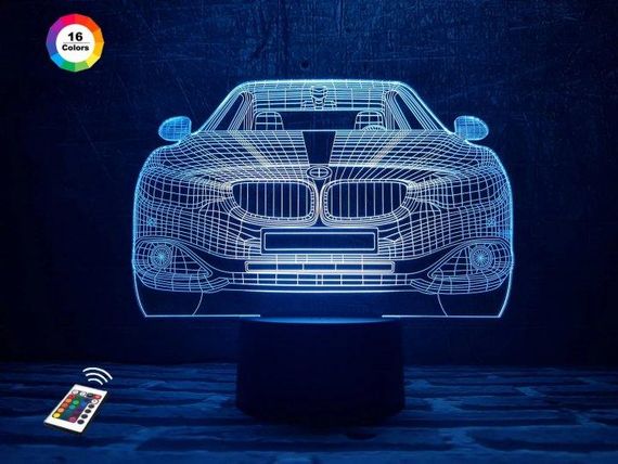 3D світильник нічник з пультом "Автомобіль 10"  3DTOYSLAM