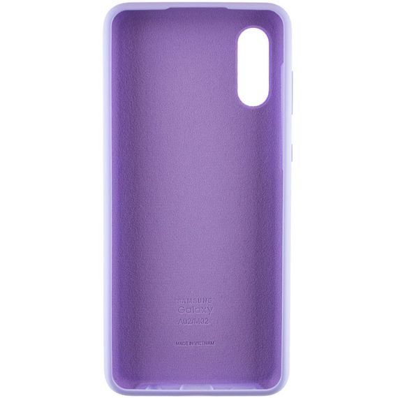 Чехол Silicone Cover Full Protective (AA) для Samsung Galaxy A02 Сиреневый / Dasheen | Зображення 1
