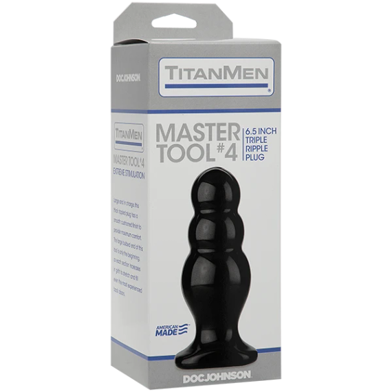 Анальний стимулятор Doc Johnson Titanmen Tools - Master, діаметр 6,6 см | Зображення 1