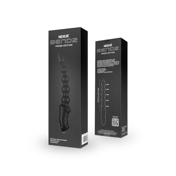 Анальний вібратор-намисто Nexus BENDZ Bendable Vibrator Probe Edition, ефект пам’яті форми | Зображення 4