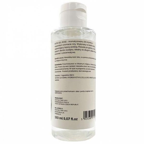 Стимулюючий гель-лубрикант з ароматом троянди LoveStim - Pop Intim Gel Rose, 150 ml Sex Aura | Зображення 1