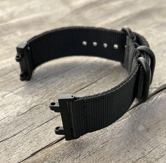 Нейлоновый ремешок Primo Traveller для часов Xiaomi Amazfit T-Rex 2 (A2170) - Black | Зображення 5
