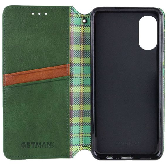 Шкіряний чохол-книжка GETMAN Cubic (PU) для Oppo A78 4G Зелений | Зображення 2