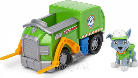 Щенячий патруль Рятувальний сміттєвоз і фігурка Роккі Оригінал PAW Patrol Rocky Recycle Truck | Зображення 1
