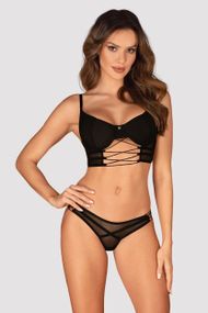 Комплект Obsessive Roxelia set Чорний XL/2XL