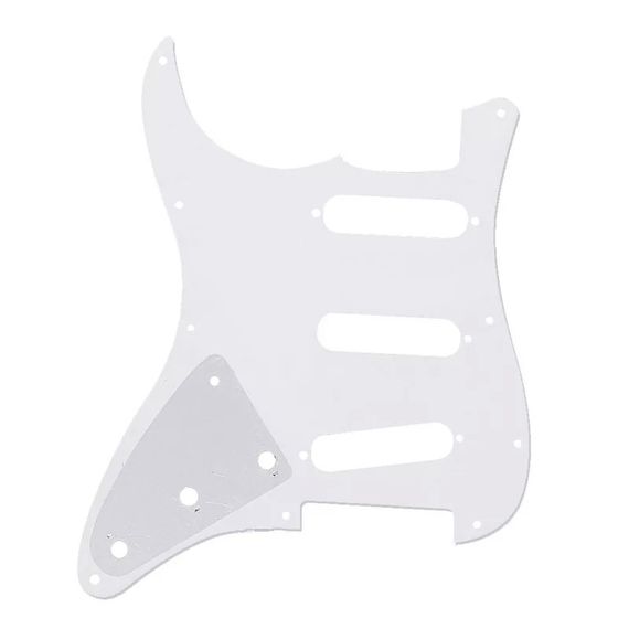 Пікгард для електрогітари SSS Fender Stratocaster ST China БІЛИЙ ПЕРЛАМУТР | Зображення 2
