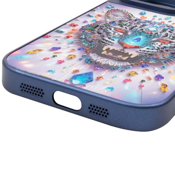Чохол TPU+PC Crystal Hunt with Magnetic Fit для Apple iPhone 16 Pro (6.3") Blue | Зображення 4