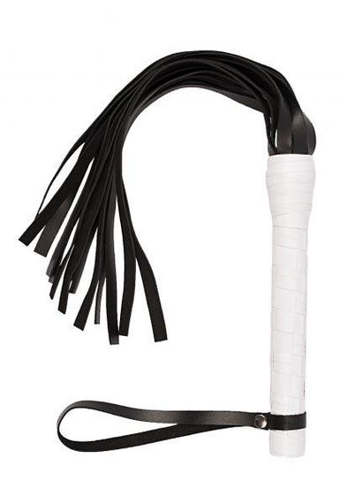 Флогер VIP Leather Flogger, White sexstyle