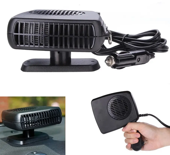 Компактний тепловентилятор, Обігрівач салону машини від прикурювача | Зображення 4