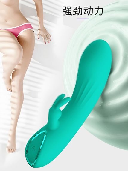 Вібратор-кролик PRETTY LOVE DJ Stick бірюзовий, 12.7 х 2.7 см Sex Aura | Зображення 2