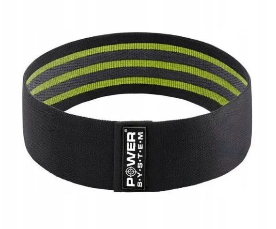Тканева гумка для фітнесу та спорту Power System PS-4092 Booty Band LVL 2 Black/Green (d_80 см, 12-16 кг) (4092GN-0) | Зображення 3