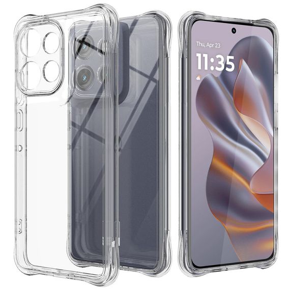 TPU чохол GETMAN Ease logo посилені кути Full Camera для Motorola Moto G75 5G Безбарвний (прозорий)