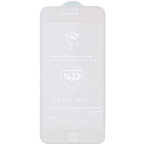 Захисне скло 5D Hard (full glue) (тех.пак) для Apple iPhone 7 / 8 / SE (2020) (4.7") | Зображення 3