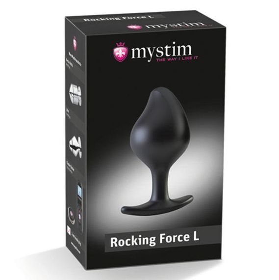 Силіконова анальна пробка Mystim Rocking Force L для електростимулятора, діаметр 4,7 см sexstyle | Зображення 10