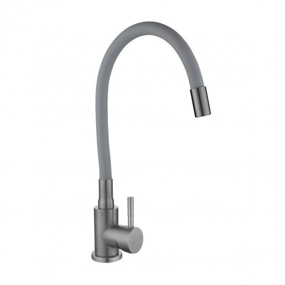Смеситель для кухни Lidz Aria 015F3 (k35) с гибким изливом LDARI015F3GGRP49565 Graphite/Grey | Зображення 2