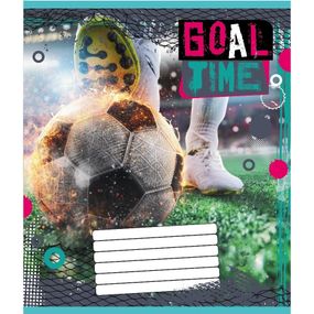 Зошит учнівський "М'яч" 012-510027C-4 в косу лінію, 12 аркушів