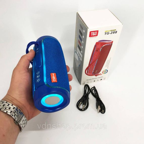 Портативна бездротова колонка з хорошим звуком TG288, Колонка usb s Bluetooth блютуз світлова MK-45 | Зображення 6