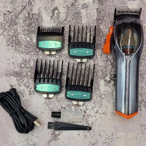 Машинка для стрижки аккумуляторная с насадками VGR, Профессиональная электрическая машинка для стрижки RM-81 | Зображення 4