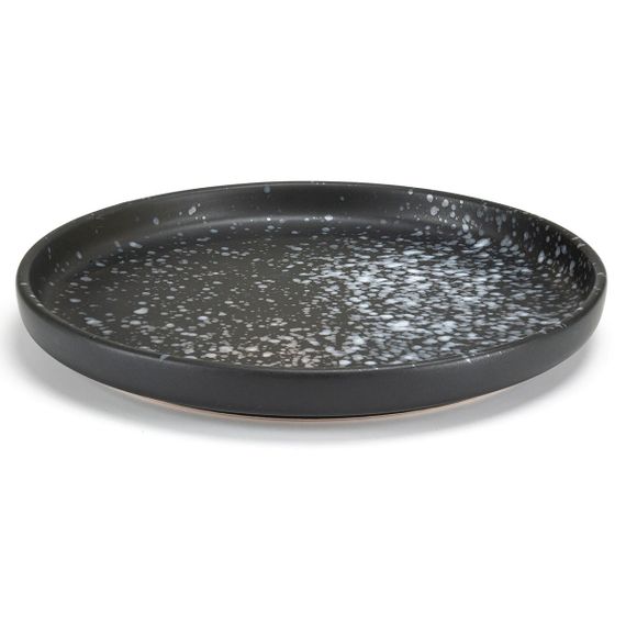 Тарілка десертна Holmer Volcano DP-01205-BD 20.5 см чорна | Зображення 3