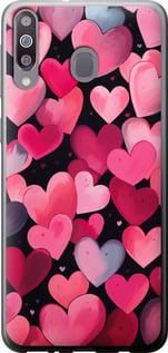 Чохол на Samsung Galaxy A40s A3050 Сердечка 4 з пластику FCh_019942