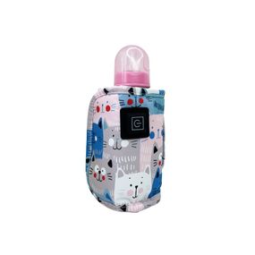 Портативный подогреватель для детских бутылочек "Котик" MGZ-0221(Blue)