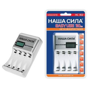 Зарядное устройство для аккумуляторов Наша Сила 312 4-х канальное