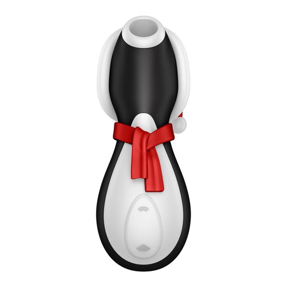 Вакуумний кліторальний стимулятор Satisfyer Penguin Holiday Edition, у шапочці та шарфі Sex Aura | Зображення 1